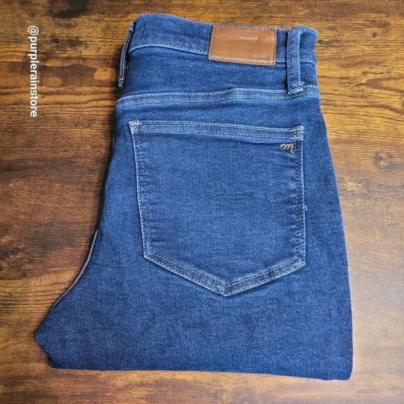 Madewell Jeans 30 Skinny 9" Mid Rise Woodland Wash MA938 Tummy Control Stretch - Picture 3 of 13